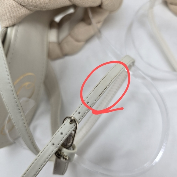 New Sam Edelman Courney Fabric Braided Strap Sandal 8.5 - Picture 14 of 15